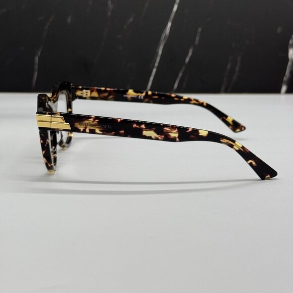 NEW BOTTEGA VENETA BV1105O 002 CAT EYE HAVANA WOMEN EYEGLASSES - Picture 5 of 8